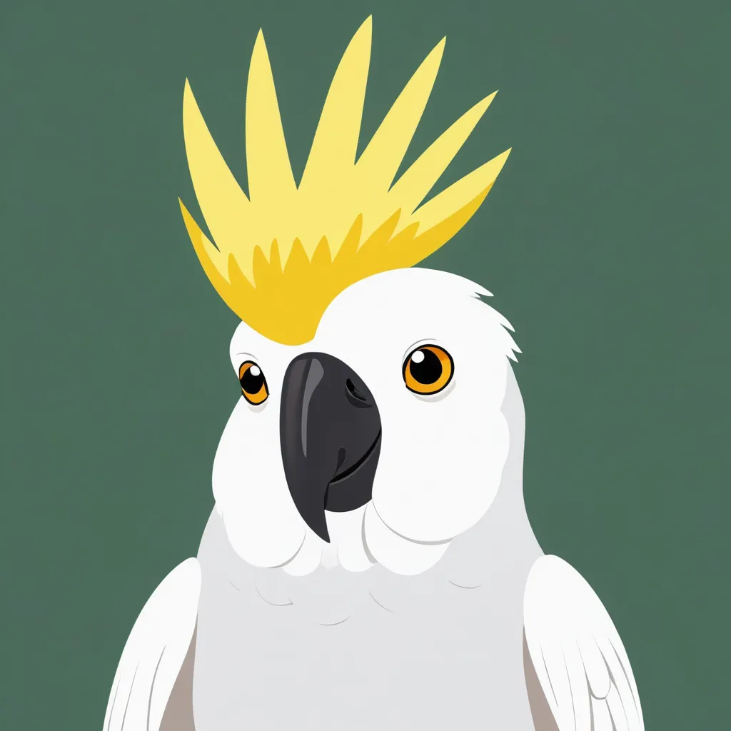 A cockatoo in the style of south park Tara V0.1