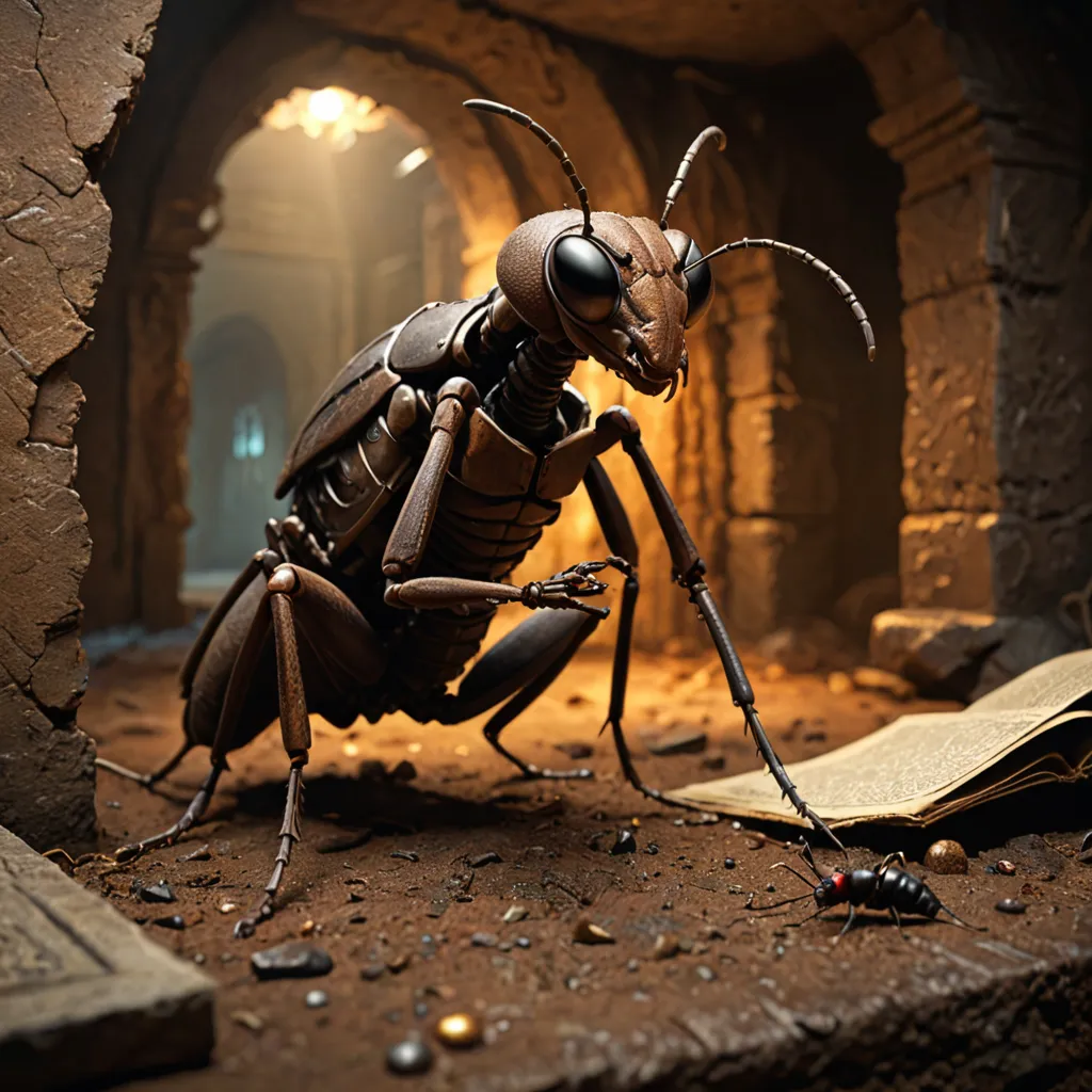 A giant ant studying Tara V0.1