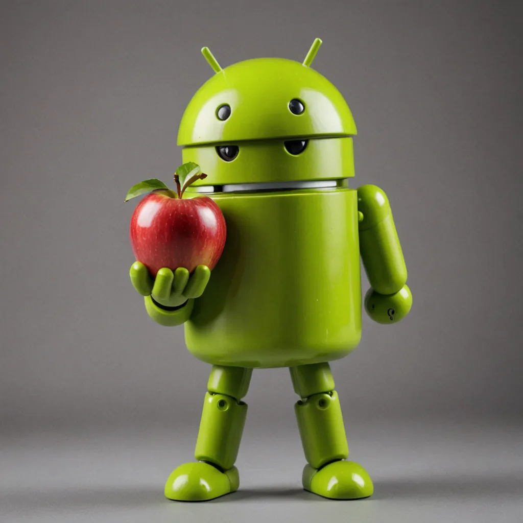 An android eating an apple (GPT-3.5) SDXL